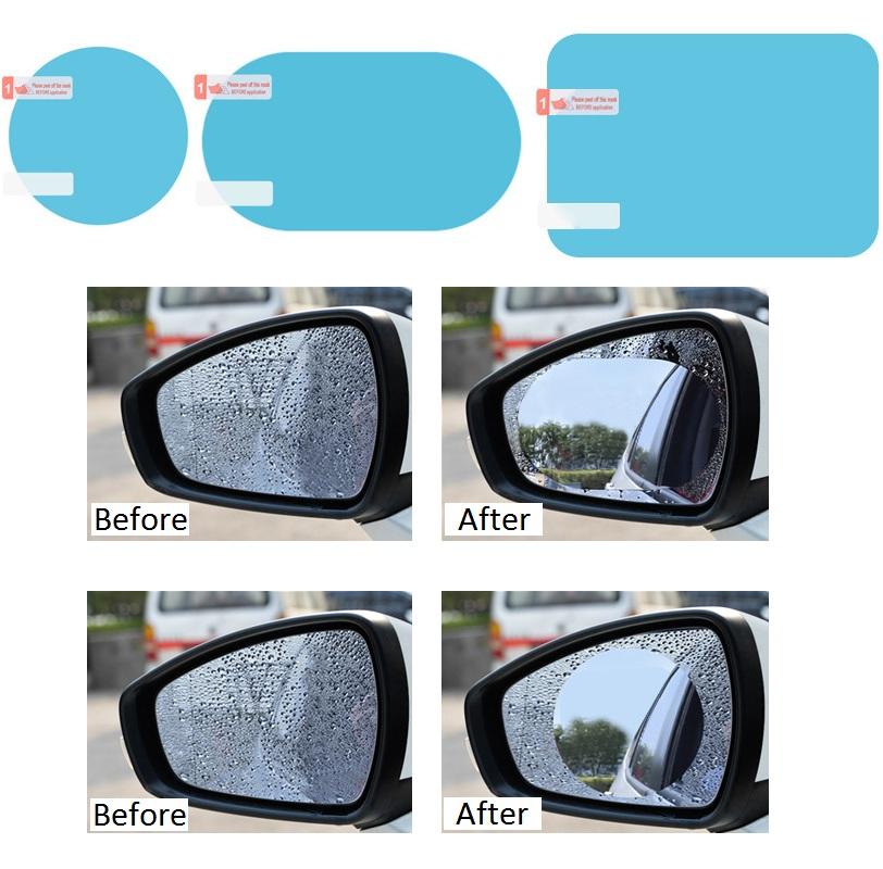 Automobile Rain-Proof Rearview Mirror Film (2 Pieces)
